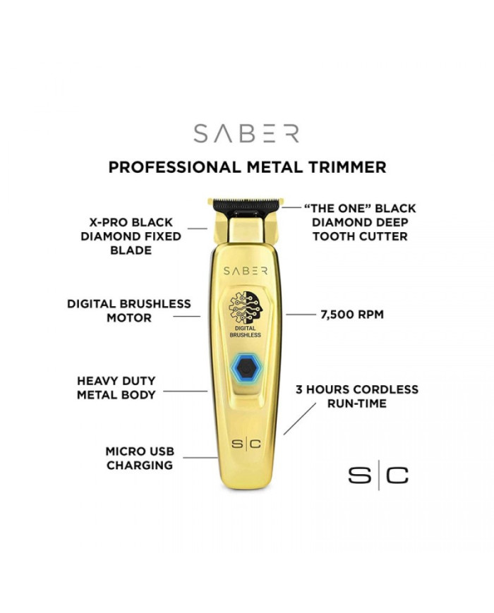STYLECRAFT PRO SABER PROFESSIONAL TRIMMER  GOLD