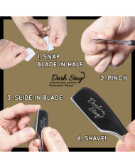 DARK STAG KAMISORI STRAIGHT RAZOR BLACK EDITION