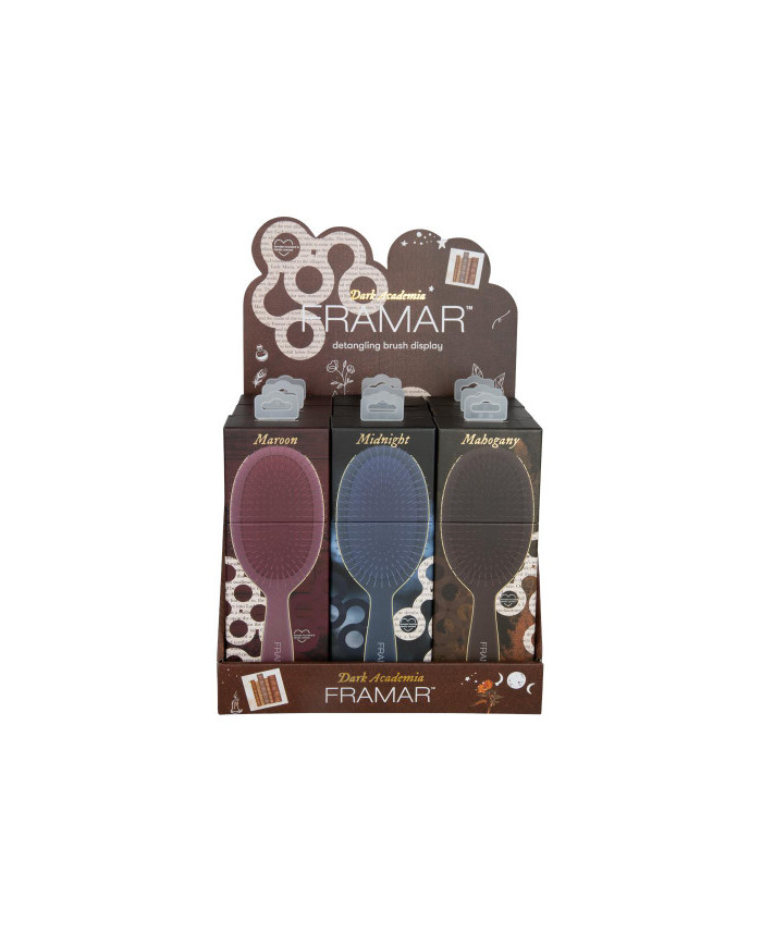 FRAMAR DETANGLE BRUSH DARK ACADEMIA MAHOGANY