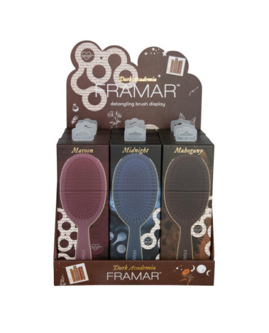 FRAMAR DETANGLE BRUSH DARK ACADEMIA MAROON