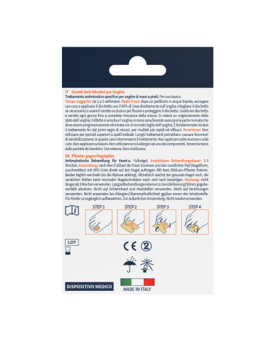 CEROTTI ANTI MICOTICI UNGHIE 12+12- TECNIWORK