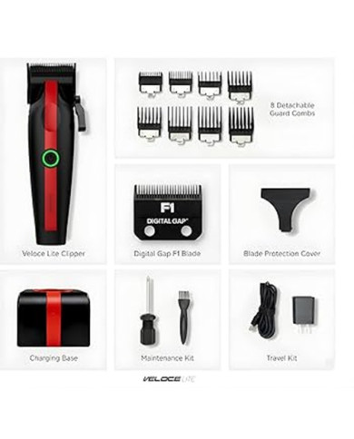 COCCO VELOCE LITE CLIPPER BLACK / RED