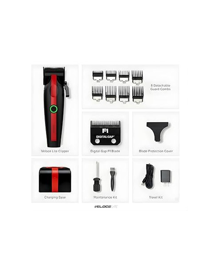 COCCO VELOCE LITE CLIPPER BLACK / RED