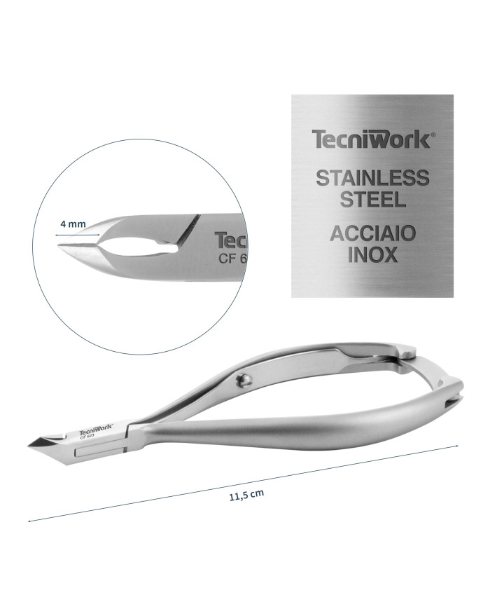 TRONCHESE INOX SATINATO 4 MM - TECNIWORK