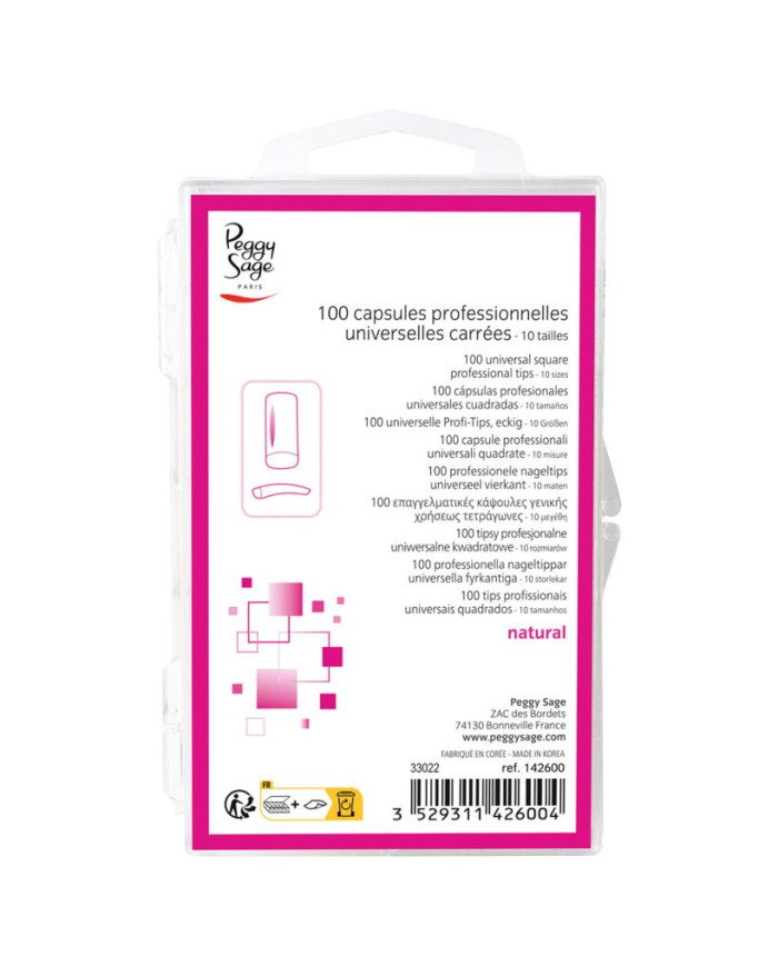PEGGY SAGE 100 CAPSULE PROFESSIONALI QUADRATE