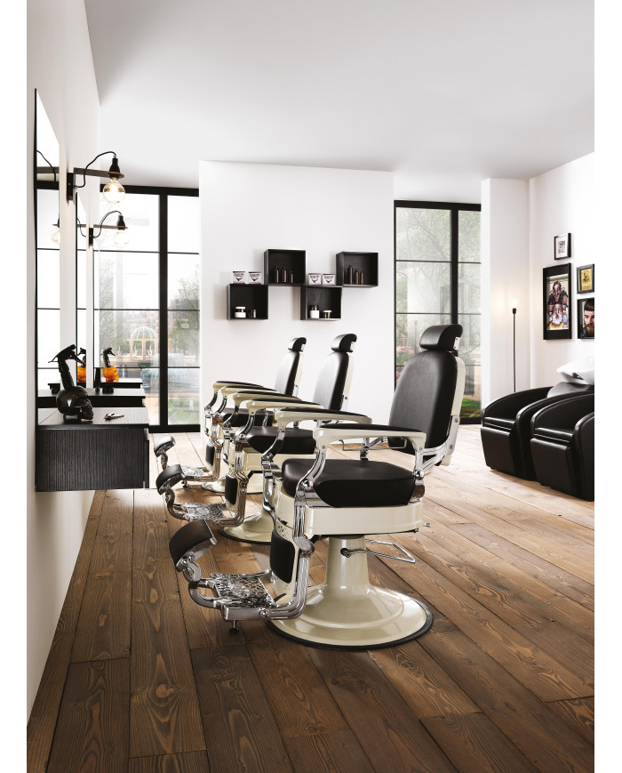POLTRONA BARBIERE HAIR MUSTANG BLACK