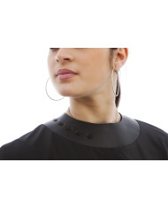 MANTELLA TAGLIO CON COLLARE IN NEOPRENE