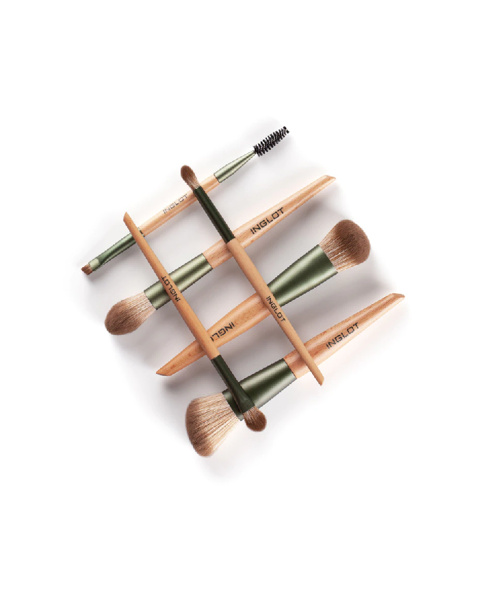 SET DI PENNELLI INGLOT CN TUBO PORTAPENNELLI VERDE