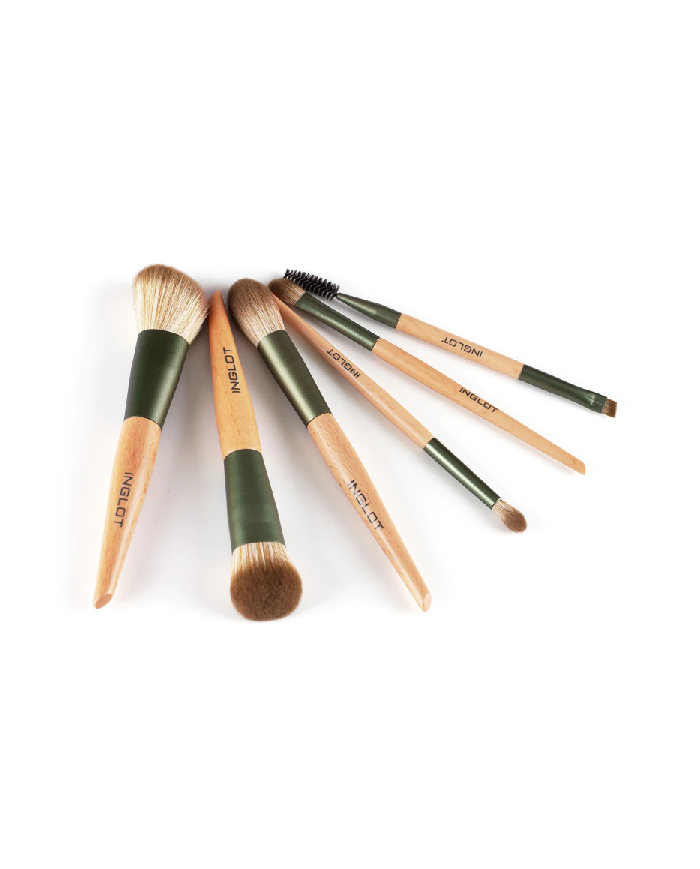 SET DI PENNELLI INGLOT CN TUBO PORTAPENNELLI VERDE